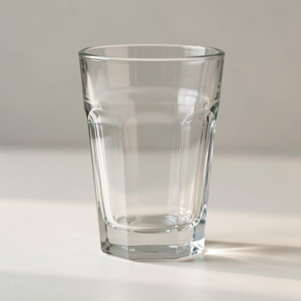 Verre d'eau et boîte Brentova près d'un petit déjeuner équilibré sur une table claire